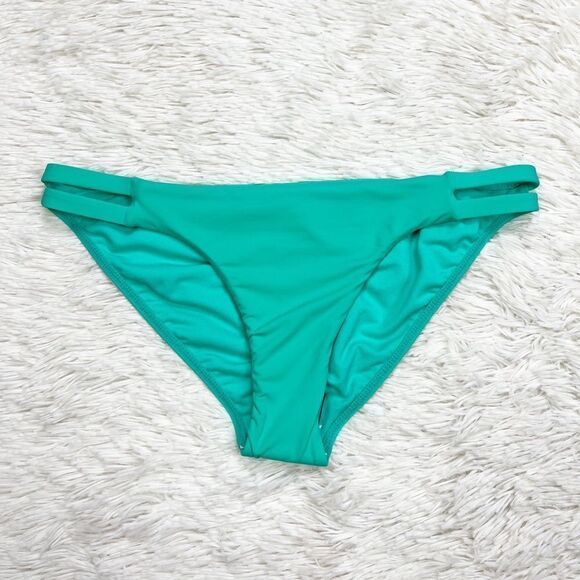 Billabong Sol Searcher Tropic Shore Teal Side Tab Bikini Bottoms Size Large - Picture 2 of 4